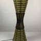 Lampadaire en bambou et tissu