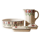 Belgian Art Nouveau ensemble A.M.C. Wasmuël – 4 pieces