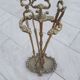 Bronze fireplace servant