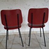 Chaise rouge a l unité