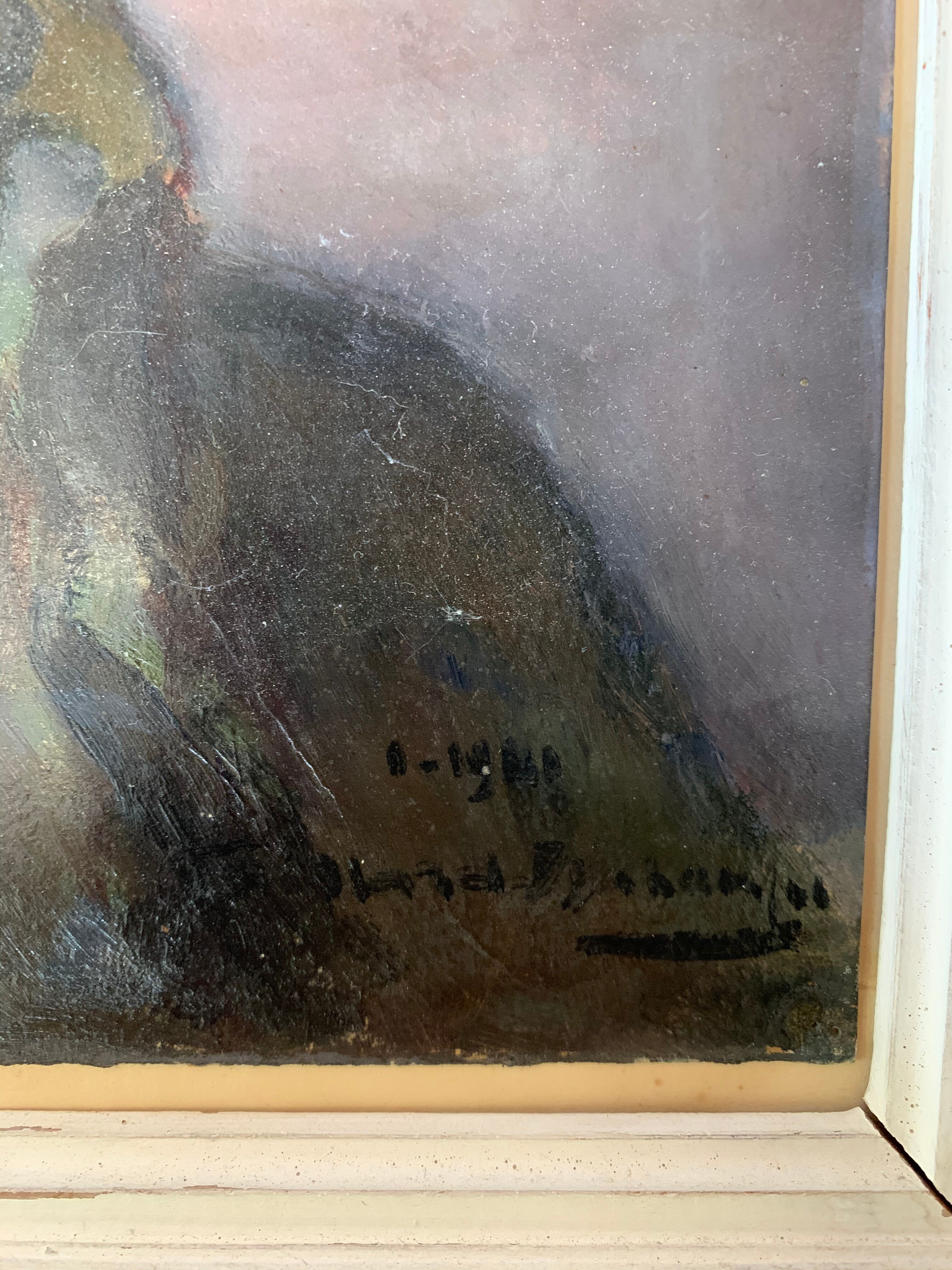 Portait à l’huile ancien