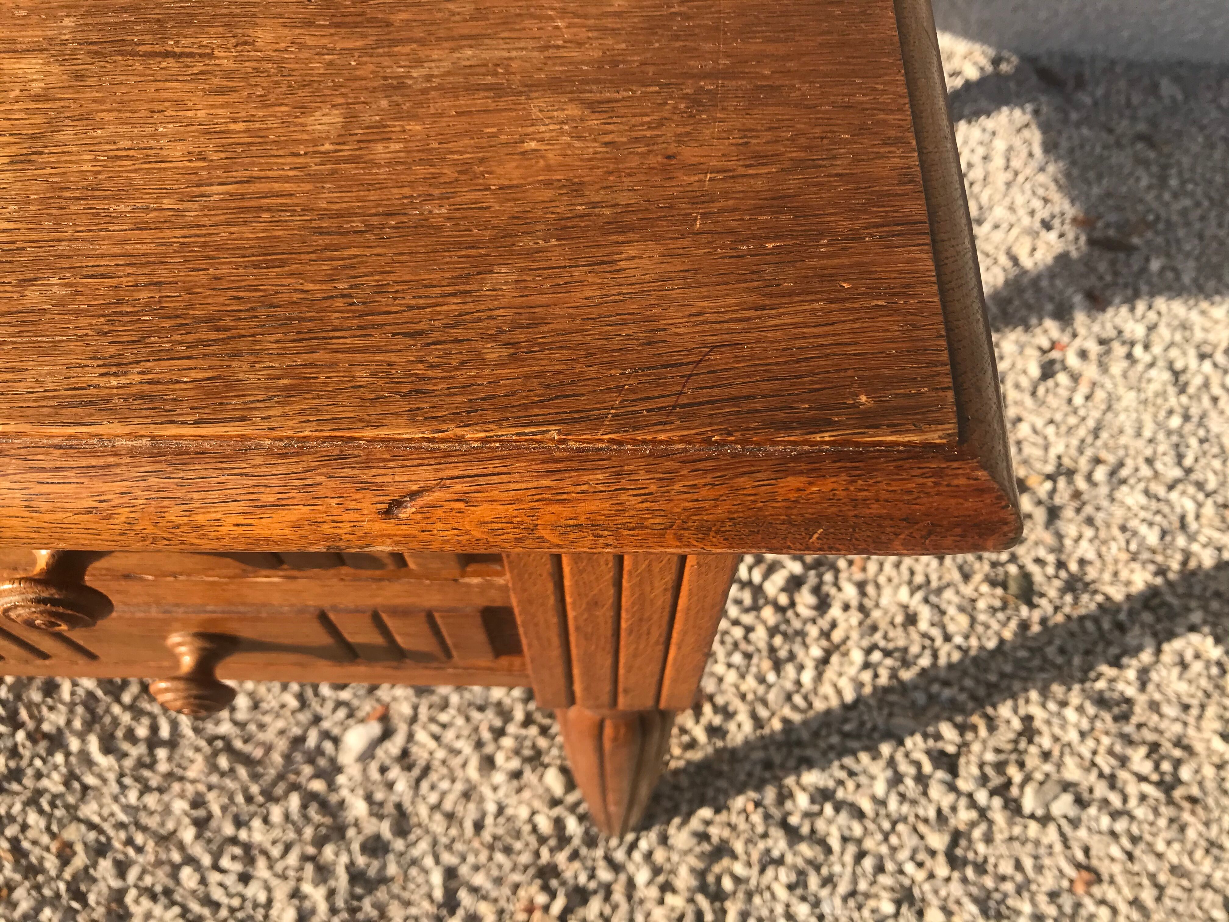 Art Deco period solid oak desk