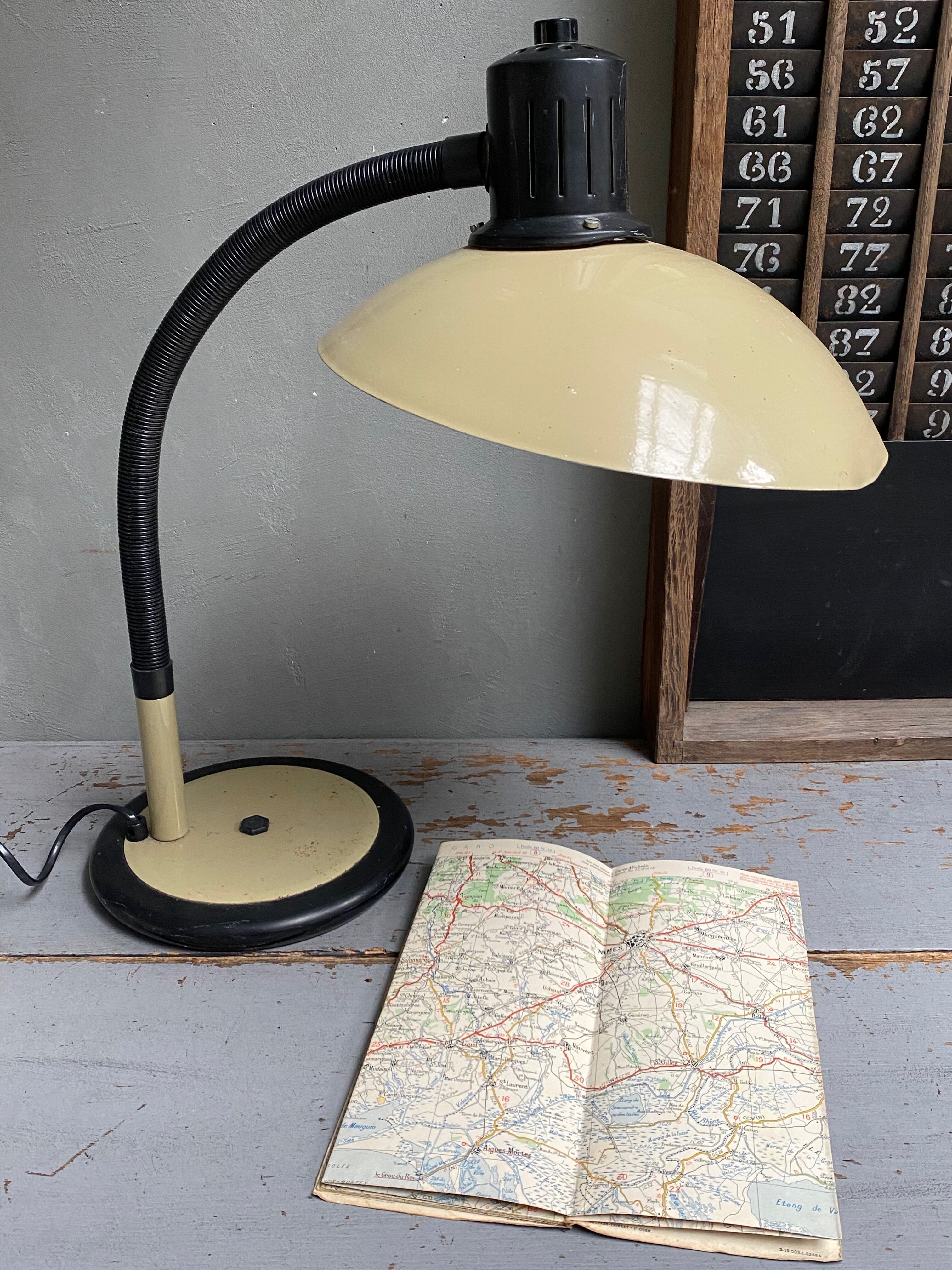 Industrial desk lamp