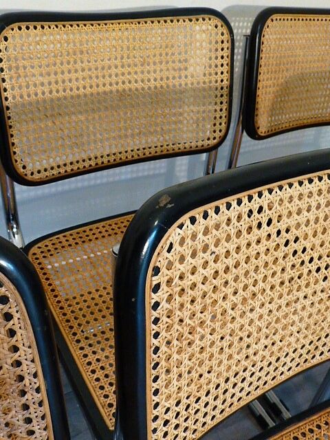 6 chairs Marcel Breuer b32 cesca, italy, 1970