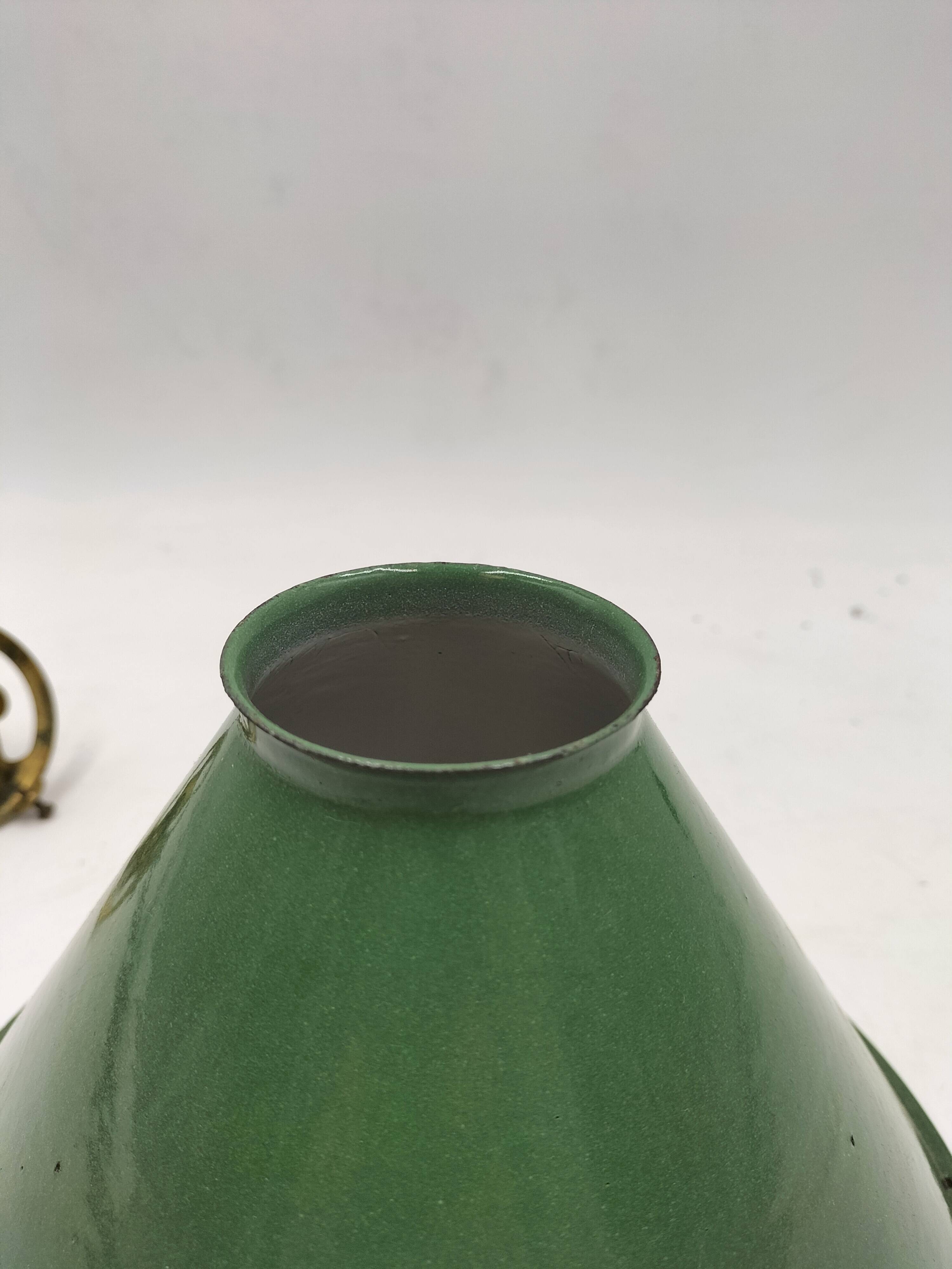 Enamelled sheet metal cone suspension