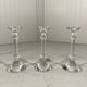 Val St Lambert crystal candle holders Belgium 1990’s