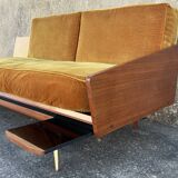 Daybed or two-seater sofa, shelf designed by Maison Sergalot, Paris, 1957