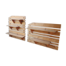 Pine wall shelves