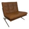 Scandinavian gold leather fireside chair, BO-561 by Preben Fabricius & Jørgen Kastholm