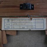 Hand Painted Painting, Oil on Canvas, Signed, Czechoslovakia, 1963