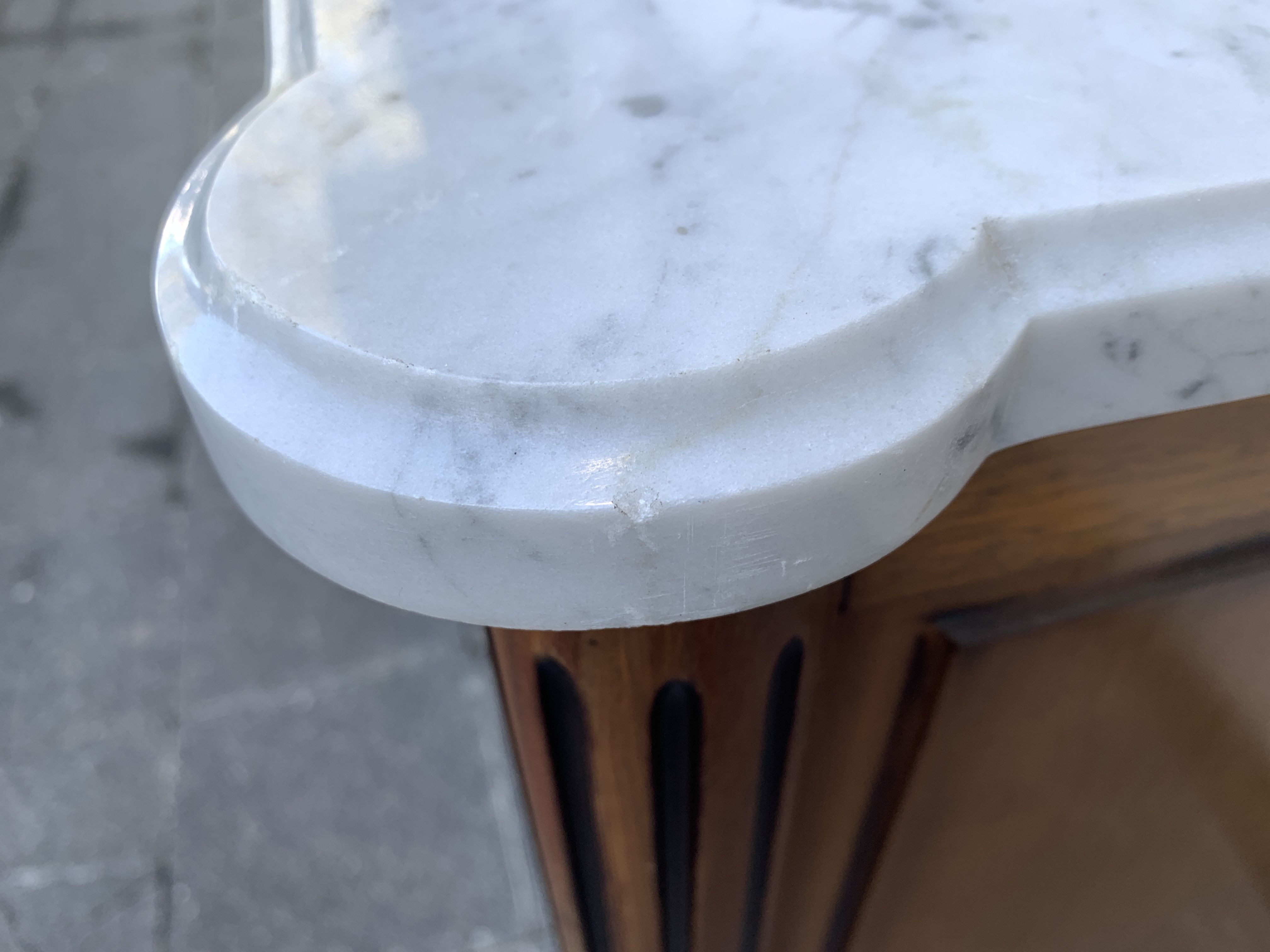 Louis XVI style solid wood chest of drawers, 3 drawers, second half of the twentieth century