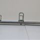 Vintage school wall rack in patinated steel