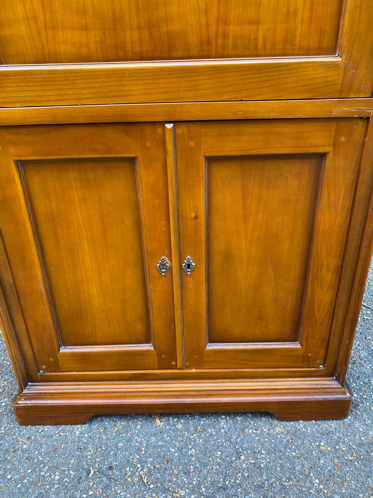 Louis Philippe secretary in solid wood and burl