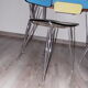 Table et 4 chaises en formica avec pieds eiffels vintage Sif