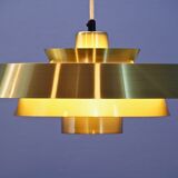 Suspension danoise 'Nova' en laiton massif de Jo Hammerborg pour Fog & Mørup, années 1960