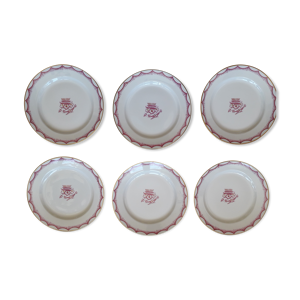 lot de 6 assiettes à
