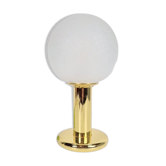 Lampe de table sphérique vintage en laiton par Targetti Sankey, Italie, années 1960.