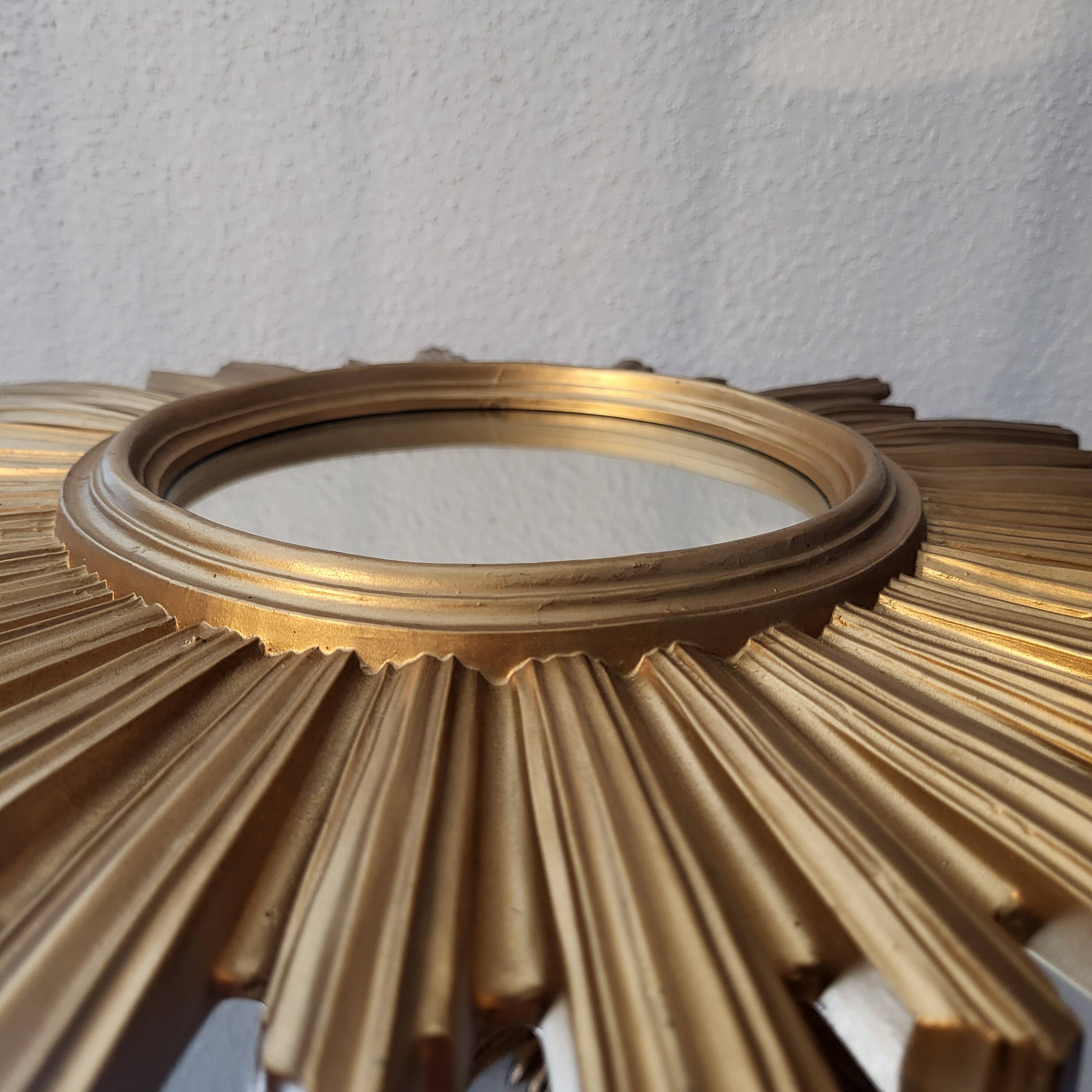 Sun mirror, made in Italy, 1960, 70, vintage