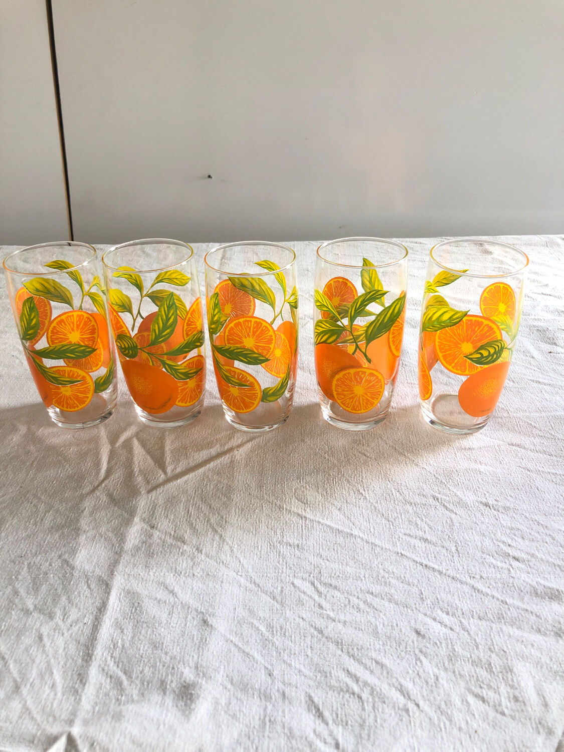 Service orangeade Vintage (cruche et 5 verres)