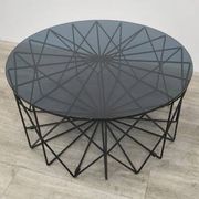 Bolia Vitro Ø90 coffee table in glass