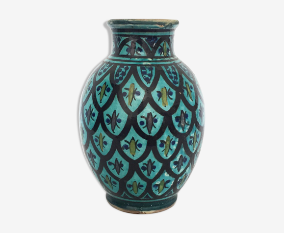 Safi Vase From Morocco Selency, Safi Table Lamp Teal