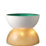 Planter / Pot fiberglass lamp, Luci Milano Italy, 1970s