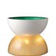 Lampe Planter / Pot en fibre de verre, Luci Milano Italie, années 1970