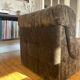 Vintage velvet armchair