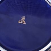 Superb Coffee/Tea Trio in Cobalt Blue & Gold Porcelain - Chodzież Poland