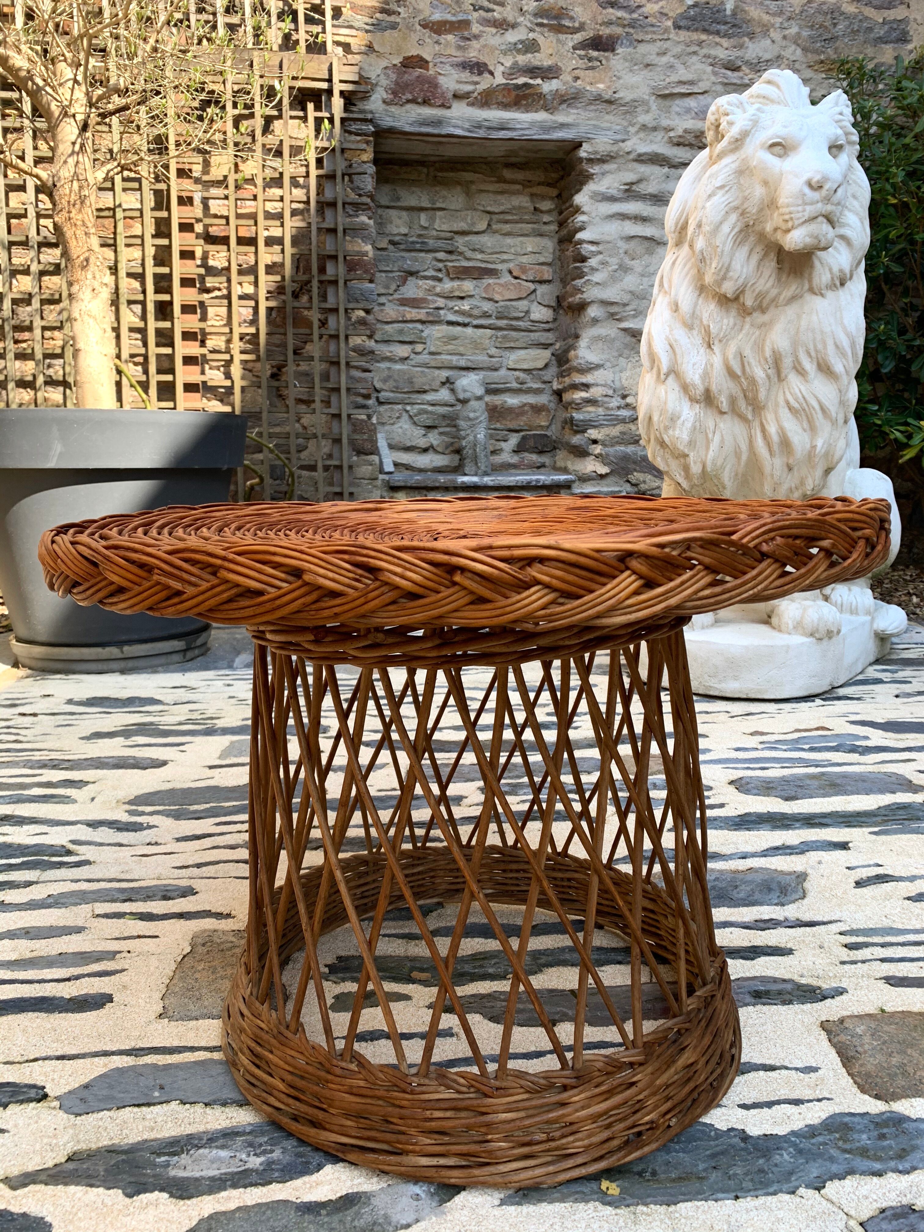 Garden lounge in rattan 1970