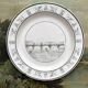 Antique fine earthenware plate "Pont de la Concorde" Creil, early 19th century