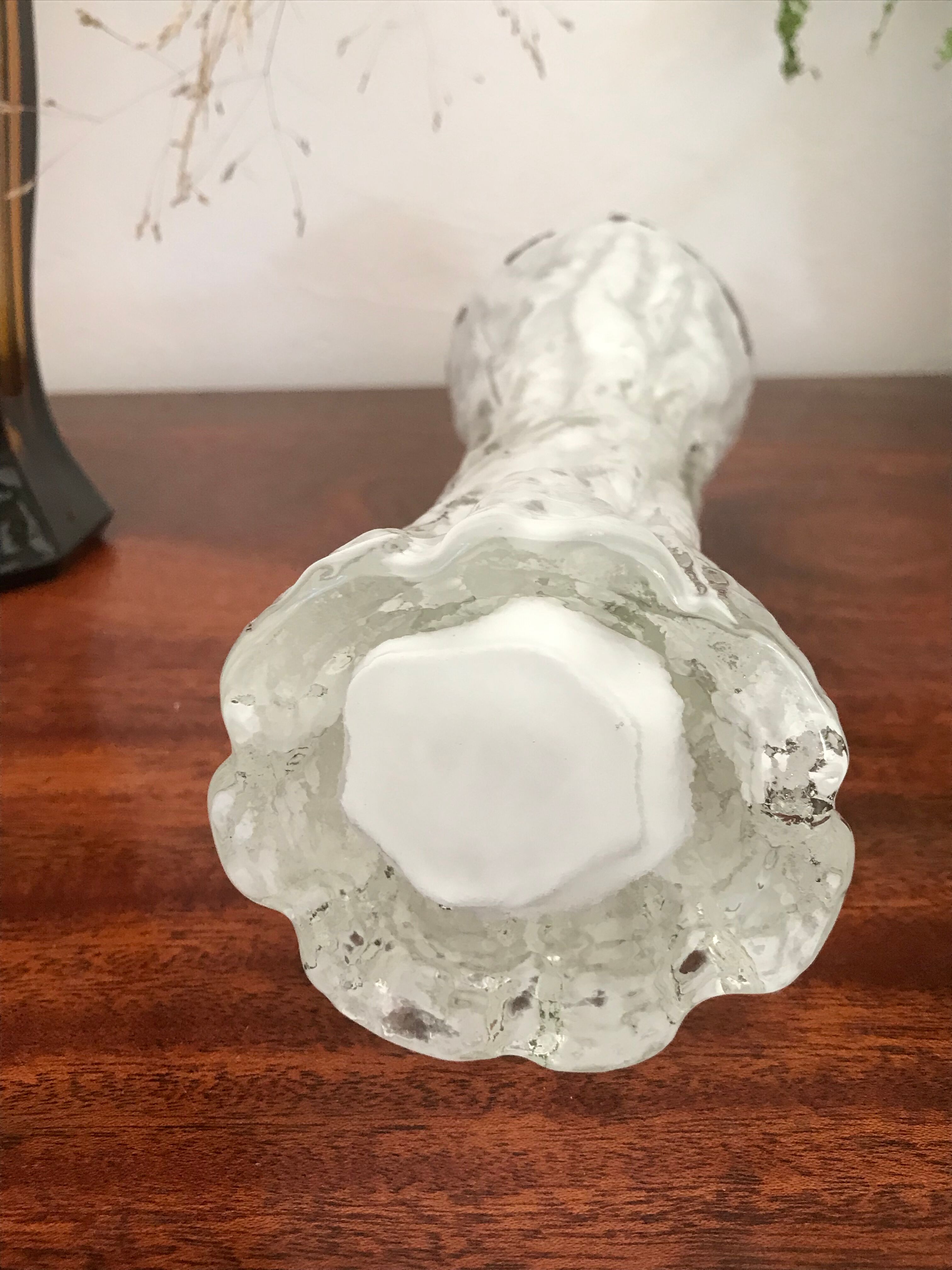 Vase en verre vintage par ingrid glashütte vintage Selency