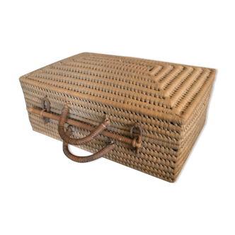 Wicker suitcase