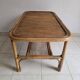 Vintage coffee table in rattan and cane – 1960s/70s