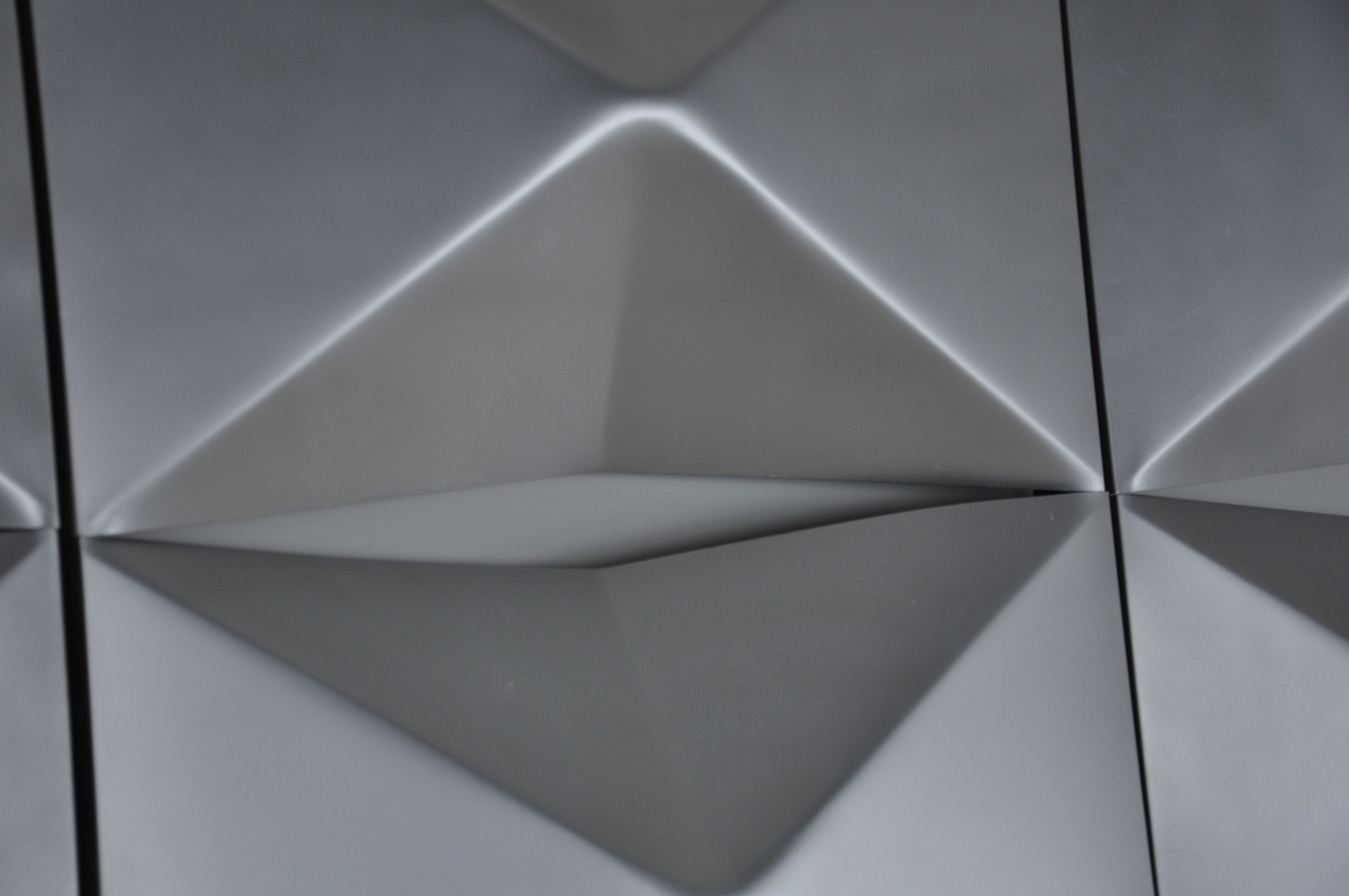 Aluminium modular wall mounted light panels 1960s