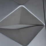 Aluminium modular wall mounted light panels 1960s