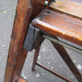 old stepladder scale vintage library