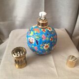 Berger lamp in longwy enamels