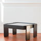 Vintage coffee table by Gianfranco Frattini for Cassina, grey lacquered beech.