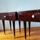 Paire de tables de chevet vintage 1966