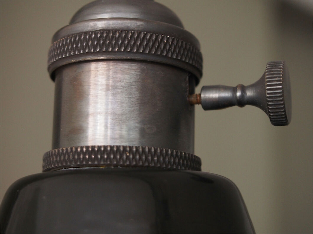 Daybat enamelled black industrial lamp