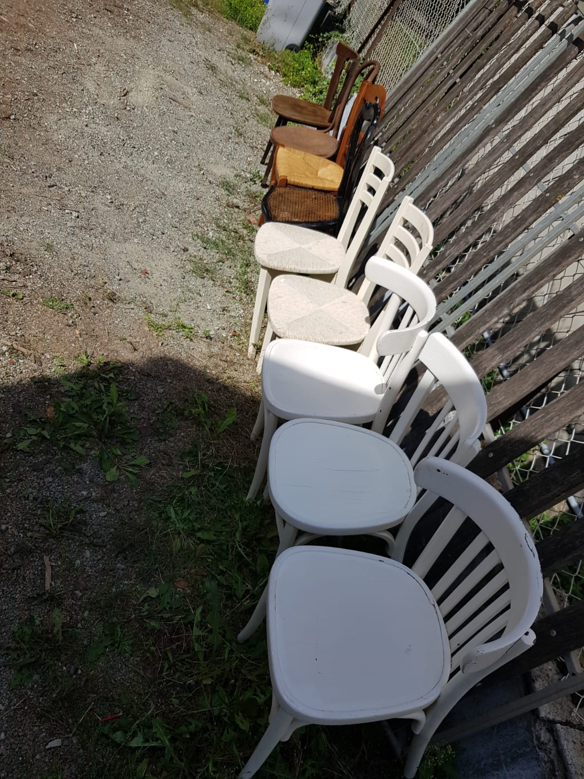 Miscellaneous antique chairs mismatched