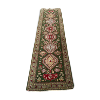 Vintage Caucasian carpet corridor 80x280 cm