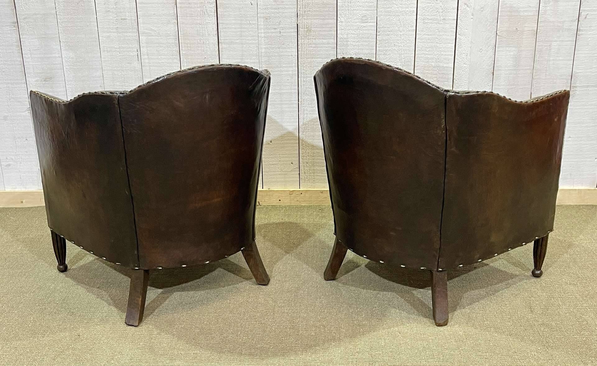 Art Deco period club lounge in leather and fabric seating