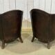 Art Deco period club lounge in leather and fabric seating