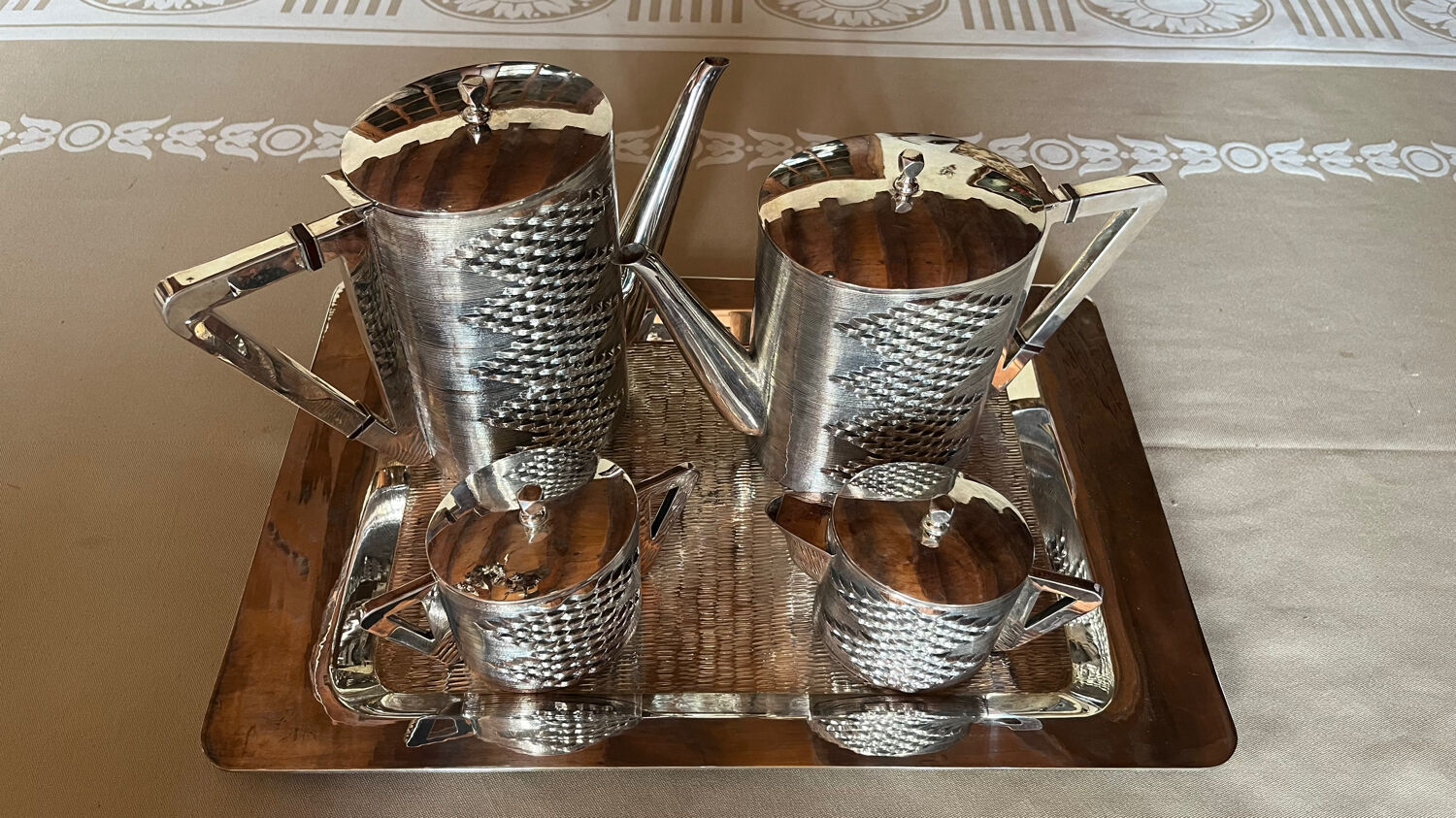 Service tea and coffee silver 99 vintage