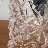 Lampe suspension baladeuse tulipe ancienne verre transparent griffe en laiton LAMP-7387
