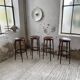 Set of 4 high bistro stools Baumann