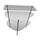 Console tripode en verre et fer  1950
