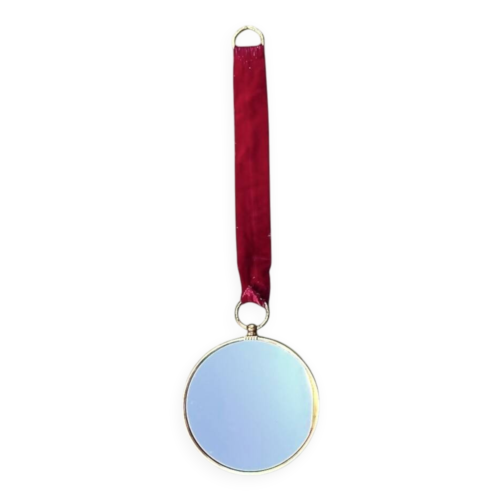 Antique convex "witch's eye" mirror